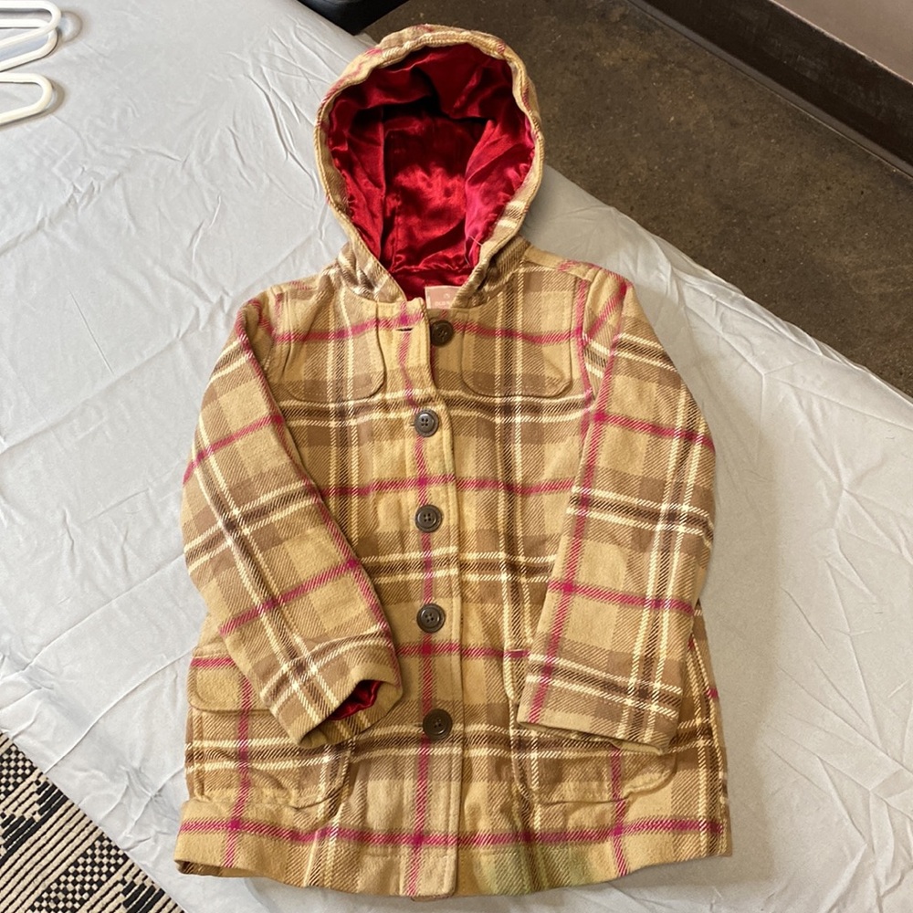 Old Navy, plaid coat, size 5t